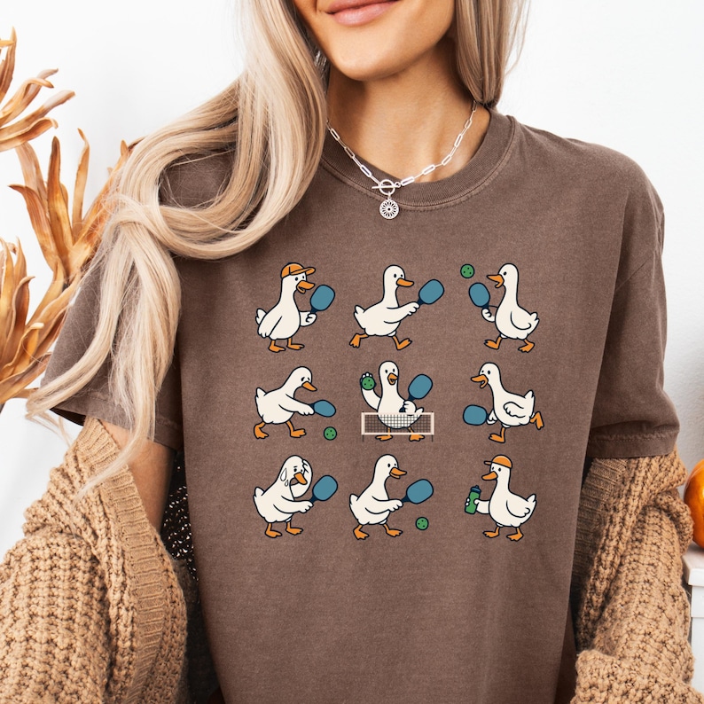 Funny Goose Pickleball Shirt Comfort Colors, Funny Pickleball Player Gift, Pickleball Lover Shirt, Cute Goose Graphic Tee