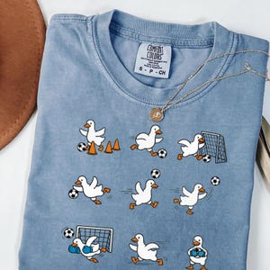 Funny Goose Soccer Shirt, Comfort Colors Soccer Tee,  Goose Soccer Player Shirt, Soccer Mom Gift, Soccer Coach Gift, Cute Soccer Graphic