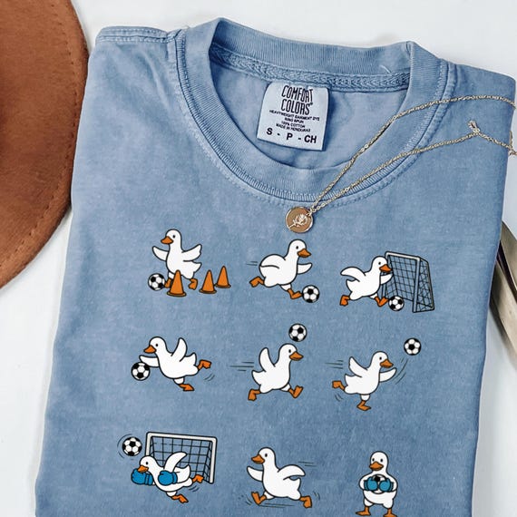 Funny Goose Soccer Shirt, Comfort Colors Soccer Tee,  Goose Soccer Player Shirt, Soccer Mom Gift, Soccer Coach Gift, Cute Soccer Graphic