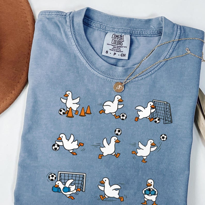 Funny Goose Soccer Shirt, Comfort Colors Soccer Tee,  Goose Soccer Player Shirt, Soccer Mom Gift, Soccer Coach Gift, Cute Soccer Graphic