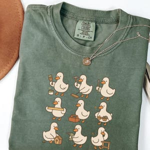 Cute Goose DIY Shirt, Funny Home Improvement Tee, Comfort Colors Handyman Gift, Tool Belt Goose Shirt, DIY Project Lover Top