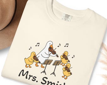 Personalized Orchestra Teacher Shirt, Custom Violin Teacher Gift, Comfort Colors Music Teacher Tee, String Orchestra Teacher