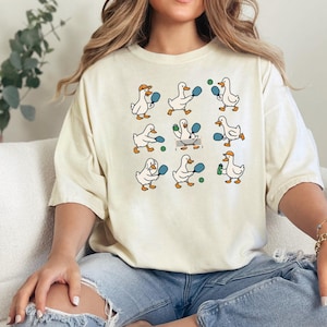 Funny Goose Pickleball Shirt Comfort Colors, Funny Pickleball Player Gift, Pickleball Lover Shirt, Cute Goose Graphic Tee