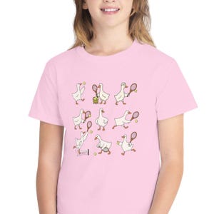 Cute Goose Tennis Shirt Comfort Colors, Funny Tennis Player Tee, Funny Goose Coach Gift, Womens Tennis Team Shirt, Sports Mom Graphic Tee