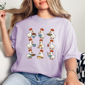 Cute Goose Baking Shirt, Funny Baker Tee, Goose Chef Graphic T Shirt, Baking Gift for Women, Pastry Lover Shirt, Gift for Mom Grandma