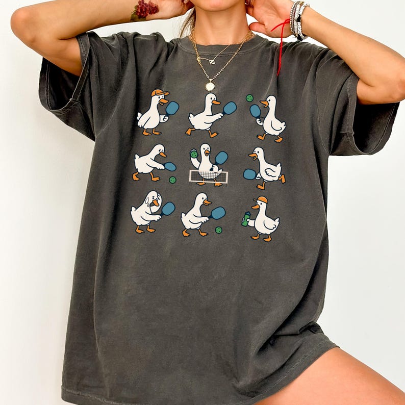 Funny Goose Pickleball Shirt Comfort Colors, Funny Pickleball Player Gift, Pickleball Lover Shirt, Cute Goose Graphic Tee