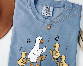 Comfort Colors Choir Teacher Shirt, Funny Choir Director Tee, Music Teacher Gift, Choir Goose Shirt, Choral Teacher Shirt
