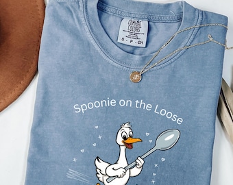 Funny Spoonie Goose Shirt: Chronic Illness Humor, Comfort Colors Tee