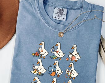 Funny Goose Crafting Shirt, Funny Goose Crafter Tee, DIY Lover Gift, Quilting Sewing Painting Goose Shirt, Comfort Colors Craft Humor Tee