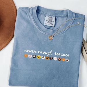 Animal Rescue Tee, Dog Lover Shirt, Comfort Colors, Gift for Rescue Dog Mama, Cat Mama Gift, Cat Lover Tee, Adopt Dont Shop Tee
