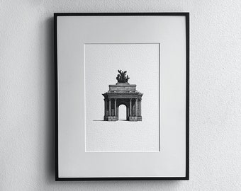 Wellington Arch, London | Architectural Illustration | Giclée Print