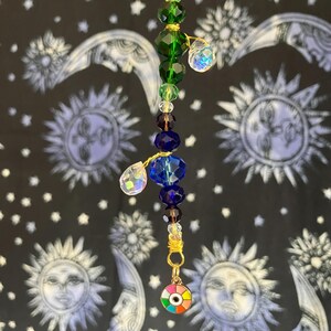 Mini Rainbow Evil Eye Suncatcher
