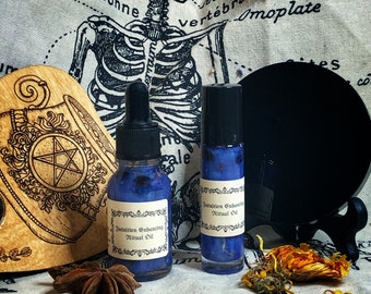 Intuition Enhancing Ritual Oil- Improves Intuition & Divination Work- Handcrafted Coconut Oil/Herbal Blend
