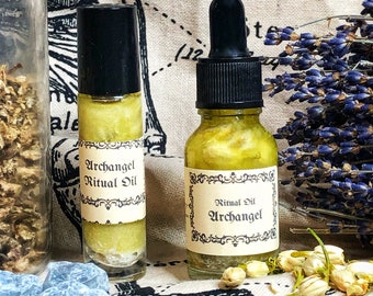 Archangel Ritual Oil- Break Curses- Repel Evil Entities- Invoke Angels And Friendly Spirits