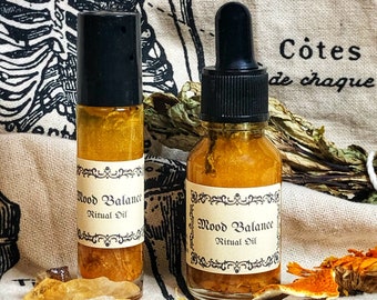 Mood Balance Ritual Oil- Encourages Positivity, Recovery From Grief, Sadness & Depression- Improves Mood Swings