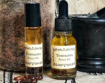 Domination Ritual Oil – Cajun Hoodoo Botanical Blend for Relationships, Business