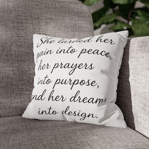 Inspirational Quote Pillowcase | Cozy Home Decor, Gift for Her, Motivational Home Accent, Relaxation, Modern Bedroom Decor