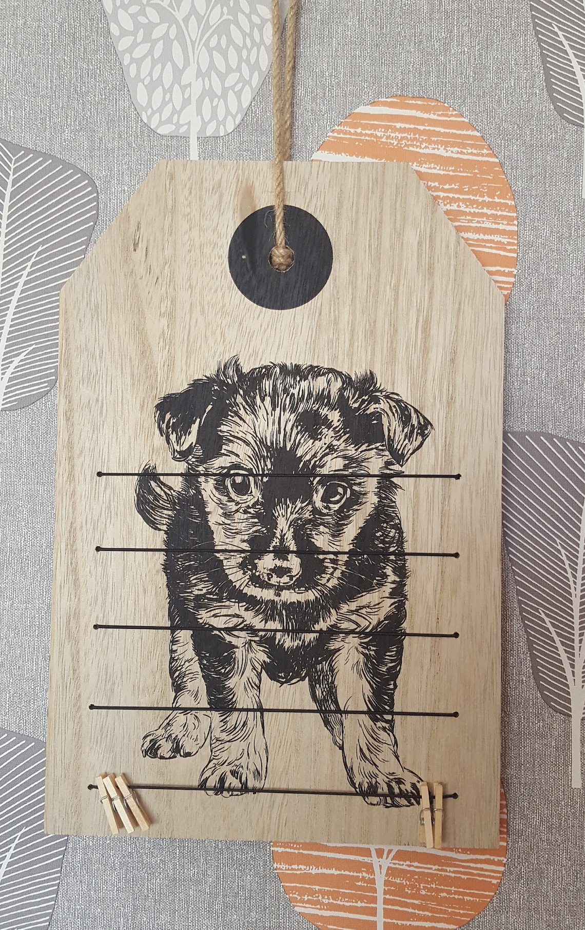 Hand Printed Dog Memo Board Dog Memory Board Home Decor Dog Etsy UK