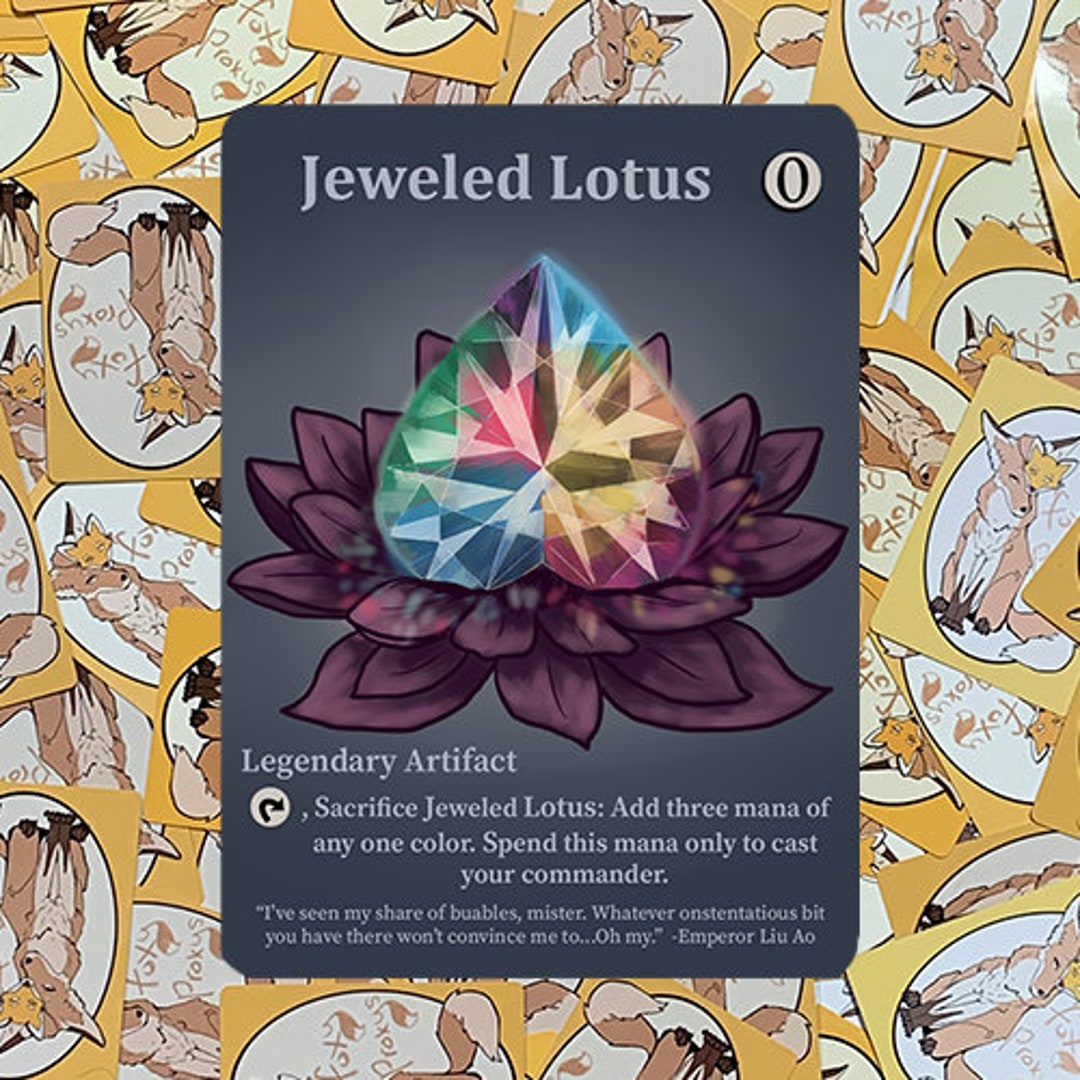 JEWELED LOTUS PROXY / Lotus Proxy Card Etsy