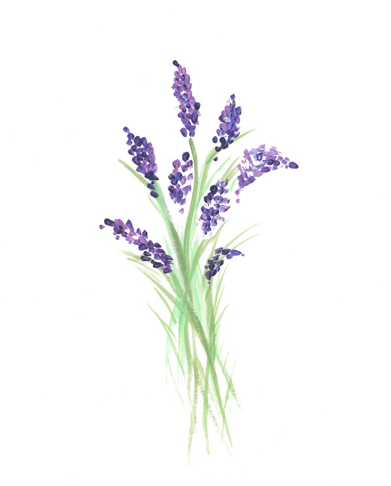 Lavender Art Print Instant Download Custom Art Work - Etsy