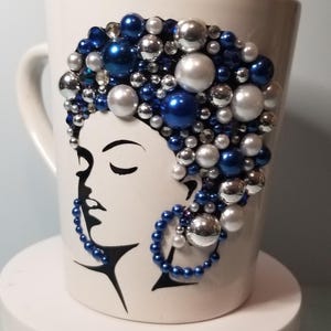 Blinged Out Coffee Cup  Bling Mug. 14 oz. Rhinestone Bling.