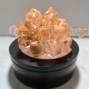 30oz Coffee Carmel /with ice for 40oz or 30oz Stanley Tumbler lids/ H2.0/ 3D Topper ONLY  Fake ice topper.