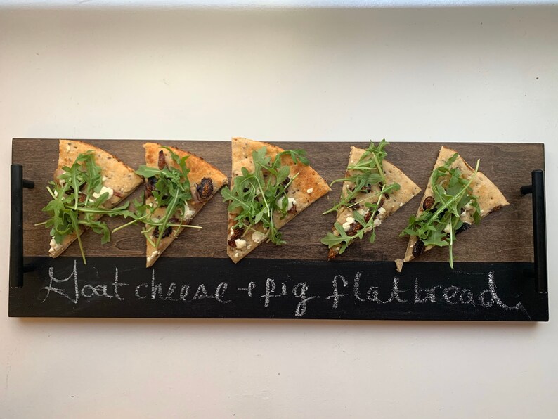 Wooden Serving Tray Chalkboard Cheese Board Rustic Etsy