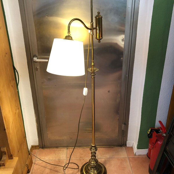 Jaren '50 vloerlamp messing antiek