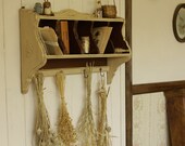 Cabinet Shelf Gooseberry Antique Reclaimed Cedar Wood English Cottage Country Cottagecore Natural History Inspired