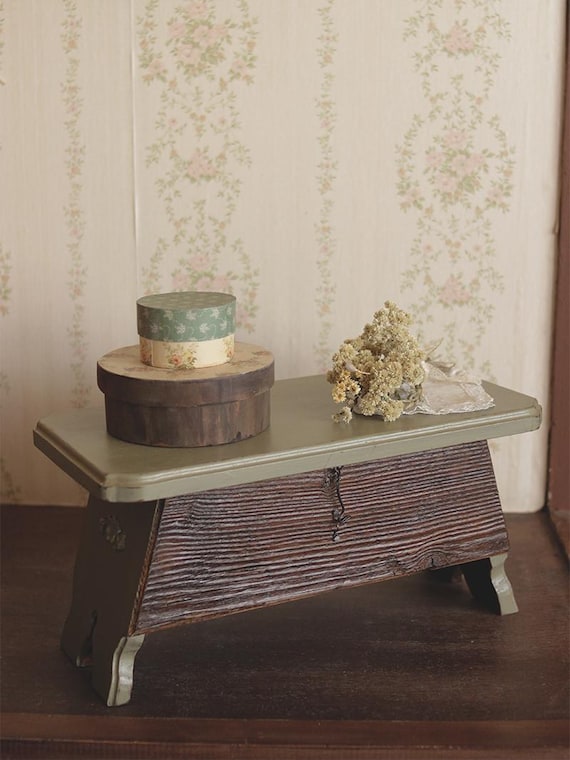 Wooden Storage Bench ~ Cottagecore Inspired ~ 100% Old Reclaimed Wood ~ Handmade ~ Grandmacore ~ Mudroom