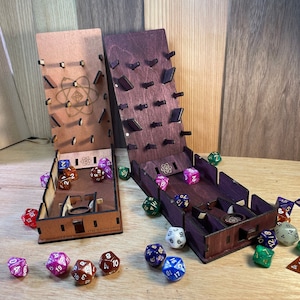 Pachinko Dice Tower w/ catapult, collapsible portable dice tower vault