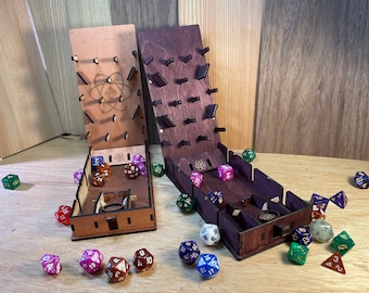 Pachinko Dice Tower w/ catapult, collapsible portable dice tower vault