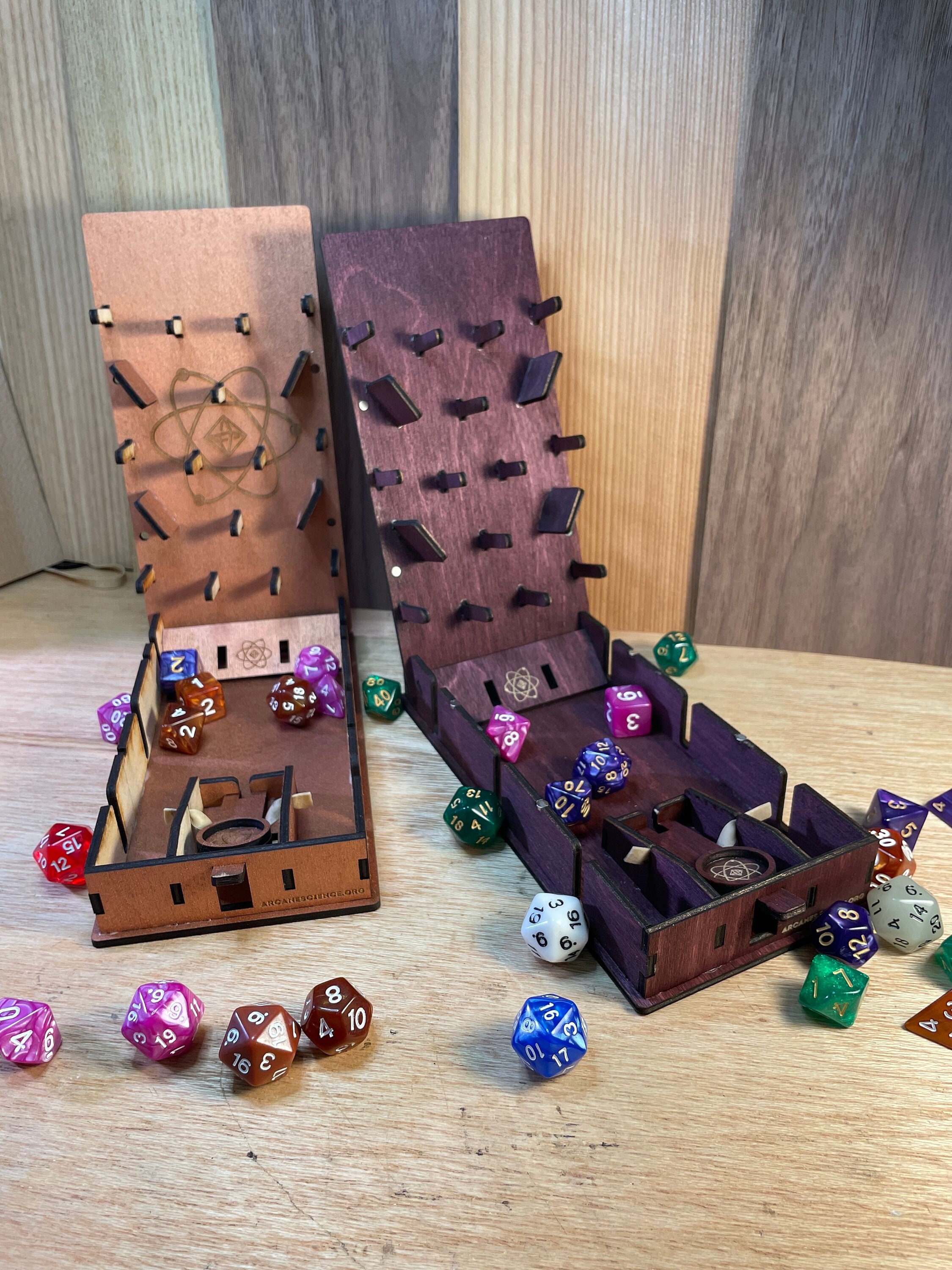Pachinko Dice Tower W/ Catapult Collapsible Portable Dice Etsy Canada