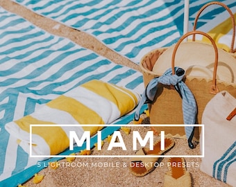 Presets Lightroom, 5 Mobile & Desktop Presets, Bright Summer Presets, Travel Beach Presets, Film Presets, Warm Soft Presets, Vibrant Presets