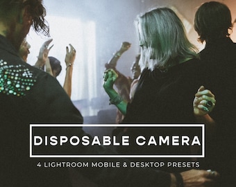 Film Presets, Lightroom Presets, 4 Lightroom Desktop Presets, Summer Mobile Lightroom Presets, Vintage Retro Presets, 35mm Grainy Presets