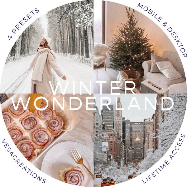 Winter Lightroom Presets, 4 Mobile Desktop Presets, Christmas Presets, Bright Clean Presets, Warm Presets, Instagram Preset, Indoor Presets