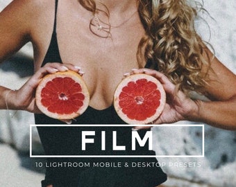 Film Lightroom Presets, 10 Mobile & Desktop Lightroom Presets, Vintage Retro Presets, Summer Presets, Photographer Presets, Blogger Presets