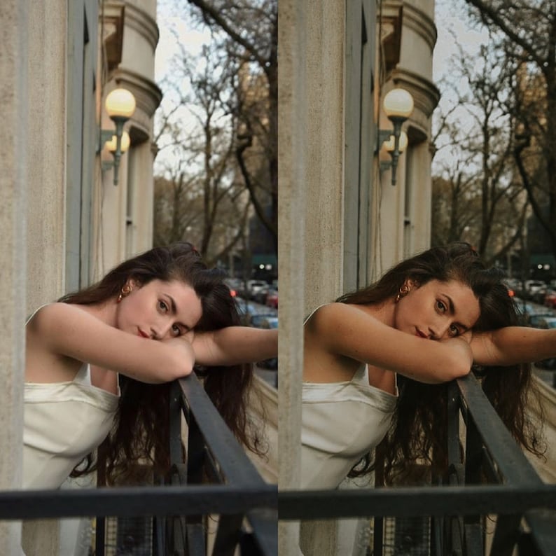 Lightroom-presets, 10 desktop en mobiel Lightroom vintage filmpresets, retro humeurig presets, korrelige rustieke presets, Instagram-reisvoorinstellingen afbeelding 3