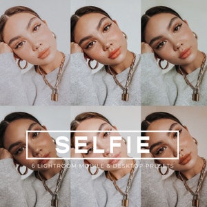Presets Lightroom, 6 Selfie-Presets, Lightroom Mobile & Desktop-Presets, Blogger-Presets, Helle Indoor-Presets, Instagram-Influencer-Presets