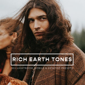 30+ Earth Tones Lightroom Presets for Mobile and Desktop, Rustic Presets, Cottage Core presets, Moody Presets, Brown Boho Instagram Presets