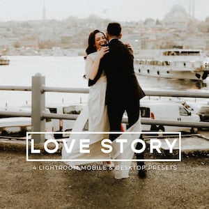 Presets Lightroom Mobile, 4 Mobile & Desktop Presets, Wedding Presets, Rustic Presets, Vintage Presets, Film Grainy Presets, Boho Presets