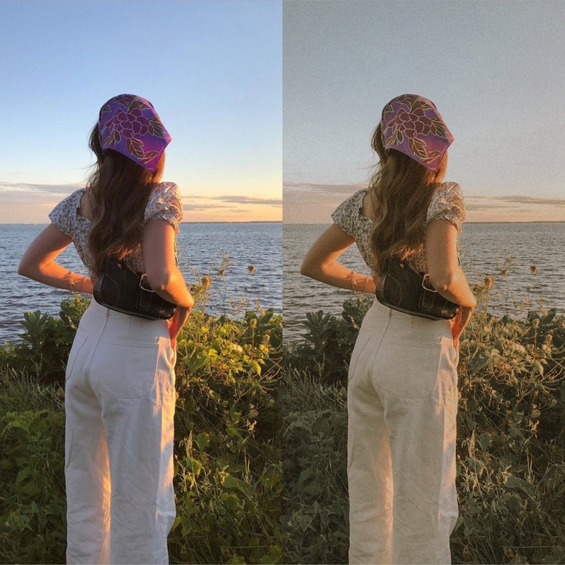 Lightroom-presets, 10 desktop en mobiel Lightroom vintage filmpresets, retro humeurig presets, korrelige rustieke presets, Instagram-reisvoorinstellingen afbeelding 7
