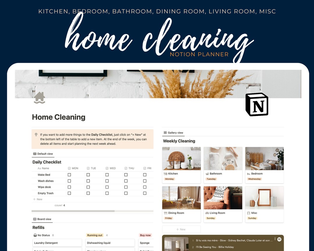 Notion Template Ultimate Notion Cleaning Planner Dashboard Personal Notion Template Ultimate Notion Cleaning Planner Dashboard Personal