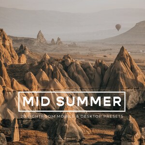 20+ Mobile & Desktop Presets, Bright Airy Summer Presets, Warm Lightroom Presets, Travel Presets, Outdoor Presets, Natural No filter Preset