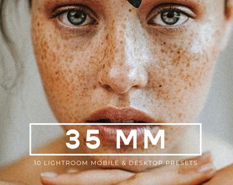 Lightroom-presets voor film, helder warmroze, mobiel en desktop (DNG, XMP)