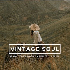 Lightroom Presets, 10 Desktop & Mobile Lightroom Vintage Film Presets, Retro Moody Presets, Grainy Rustic Presets, Instagram Travel Presets