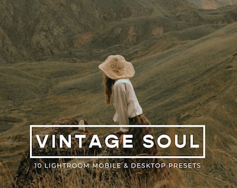 Lightroom Presets, 10 Desktop & Mobile Lightroom Vintage Film Presets, Retro Moody Presets, Grainy Rustic Presets, Instagram Travel Presets