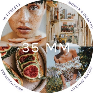 Lightroom Presets, 10 Film Lightroom Mobile & Desktop Presets, Bright Lightroom Presets, Grainy Instagram Presets, Outdoor Travel Presets