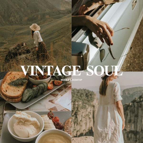 Lightroom presets desktop, 10 Desktop & Mobile Vintage Film Presets, Retro Moody Presets , Grainy Rustic Presets, Instagram Travel Presets