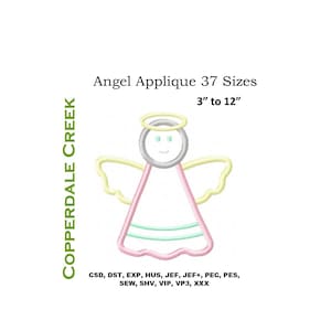 Angelo Applique, Angelo Applique Ricamo Design, Angel Embroidery, Christmas Angel Embroidery,